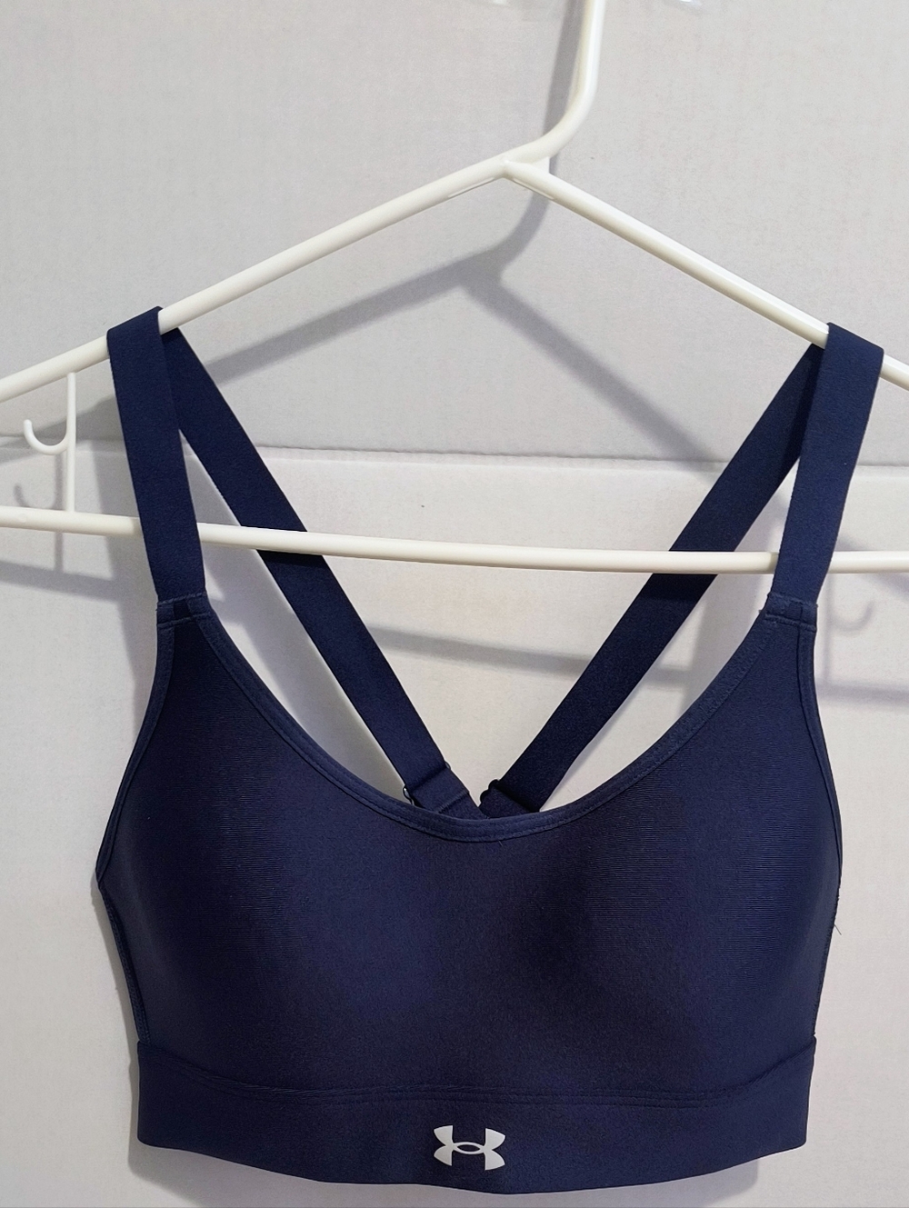 Women's Under Armour Fitted Navy Blue  Sports  Bra XS